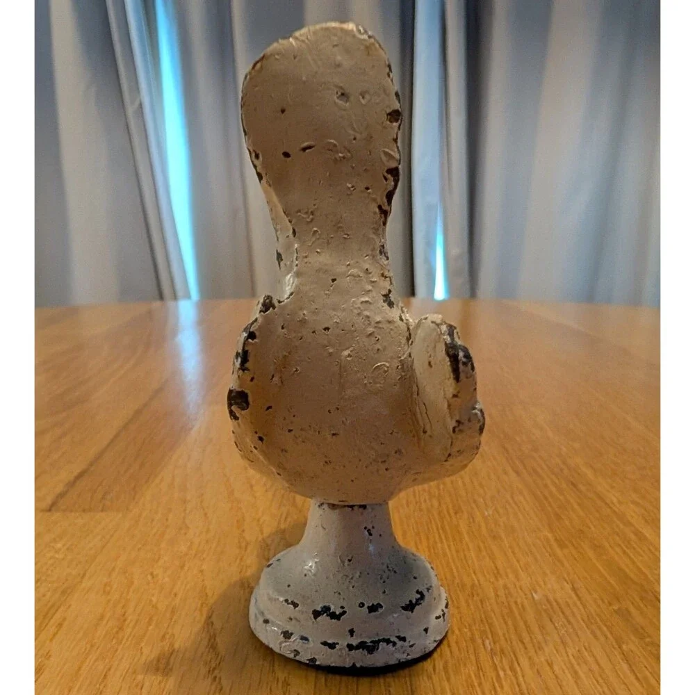 Vintage Cast Iron Ivory Bird 4x3